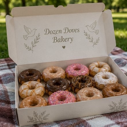 Custom printed donut boxes in bulk