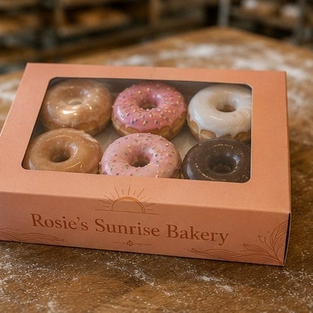 Half Dozen Window Box with custom branding